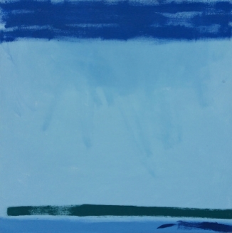 To The Sea II - 63.7x63.7cm (floated in 1.5cm white frame). Acrylic on canvas.